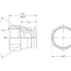 Hydraulikadapter 9/16'' JIC Drejeligt endestykke