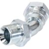 Hydraulikadapter 3/4'' BSP Han x 3/4'' BSP Drejelig hun 135° Bøjning
