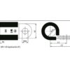Clamp m/gummi, ID: Ø6mm
