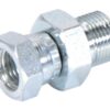 Hydraulikadapter 1/2'' BSP Han x 1/4'' BSP Drejelig hun