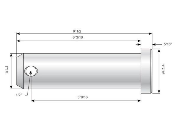 Topstangsbolt 32x141mm Kat. 3 (Ø32mm)