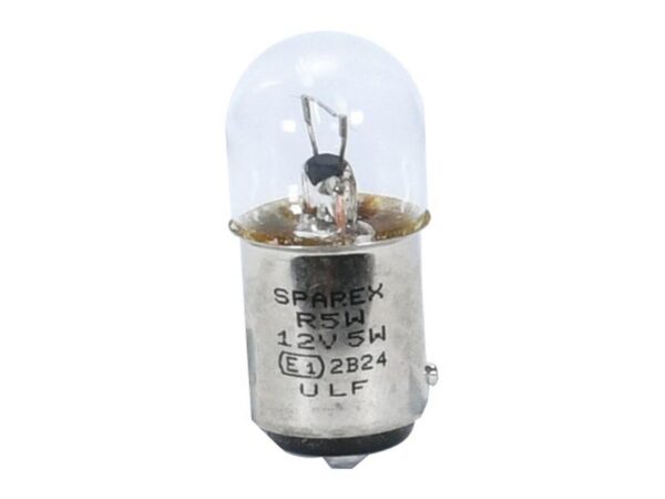 Pære R5W, 12V, 5W, BA15d (Agripak 5 stk.)