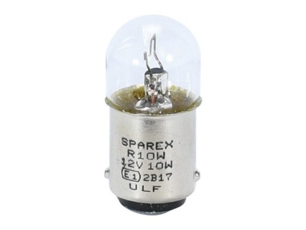 Pære R10W, 12V, 10W, BA15d (Agripak 5 stk.)