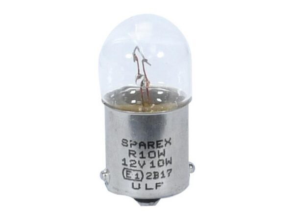 Pære R10W, 12V, 10W, BA15s (Agripak 5 stk.)