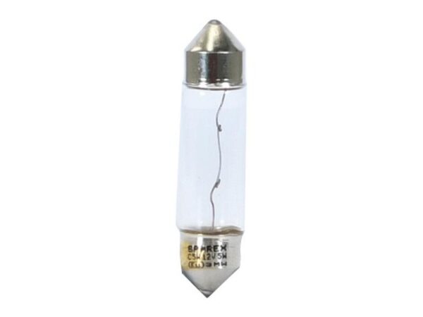 Pære C5W, 12V, 5W, SV8.5 (Agripak 5 stk.)