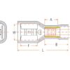 Kabelsko (flad), Standard Grip - Hun, 6.3mm, Rød (0.5 - 1.5mm) (Agripak 25 stk.)