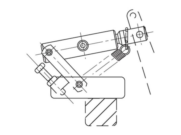 Bremsecylinder m/Konsol 20mm (firkantet)