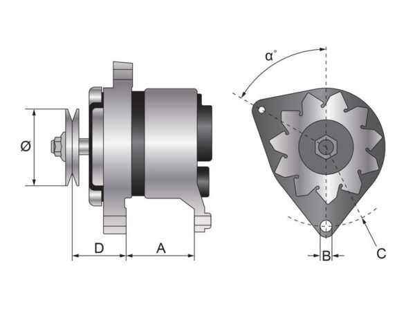 Generator (Mahle) - 14V, 95 A