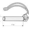 Ringsplit (rør), Stift Ø4.5mm x 32mm