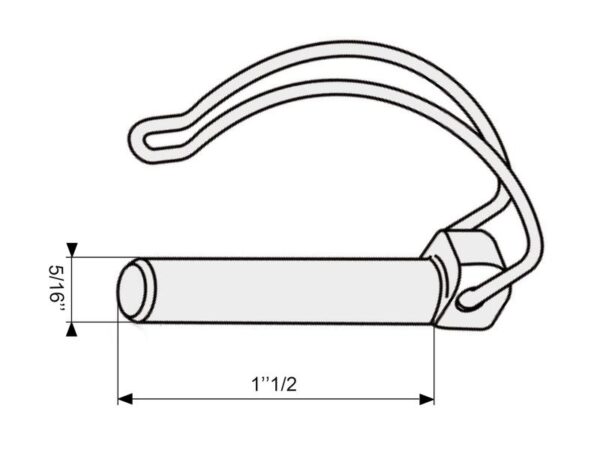 Ringsplit (rør), Stift Ø8mm x 38mm