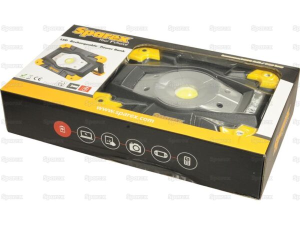 Arbejdslampe LED med Powerbank, 20W.