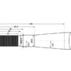 Frontlæssetand - Lige 1100mm, Gevind: M24 x 1.50 (Firkantet) Passer til: KK221152M24