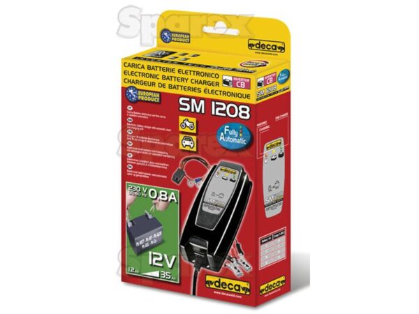 Batterilader - 12VV, 1.2 - 35Ah (Euro Stik)