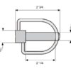 Låsesplit Stabilisator, Stift Ø16mm x 70mm