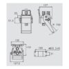 Multikobling - Han - M22 x 1.50 Millimeter - 2P206 Serie