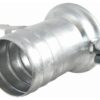 Kobling m/slangestuds og lukkebeslag - Hun 8'' (200mm) x8'' (200mm) (galvaniseret)