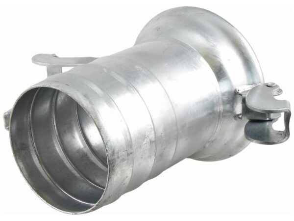 Kobling m/slangestuds og lukkebeslag - Hun 8'' (200mm) x8'' (200mm) (galvaniseret)