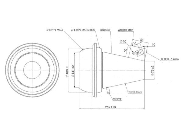 Dyse - 6'' (150mm)
