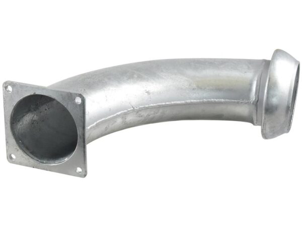 Bøjning 90° m/flange og lukkebeslag - Han 6'' (159mm) x (150mm) (galvaniseret)