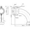 Bøjning 90° (han/hun) - 6'' (159mm) (galvaniseret)