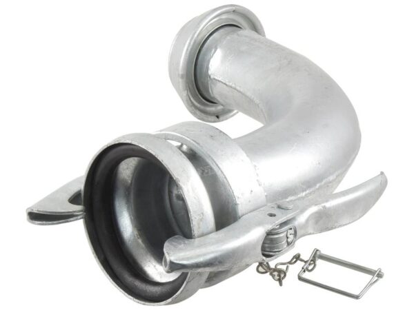 Bøjning 90° (han/hun) - 6'' (159mm) (galvaniseret)