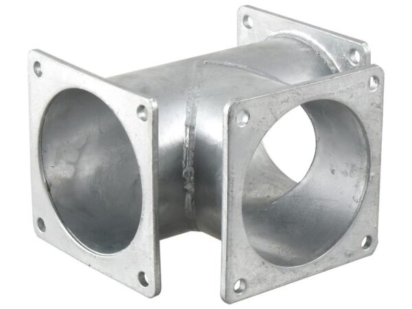 T-stykke m/flange 6'' (150mm) (galvaniseret)