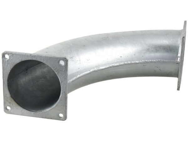 Bøjning 90° m/dobbelt flange 6'' (150mm) (galvaniseret)
