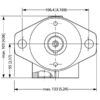 Danfoss Hydraulikmotor OMP50 50cc rev med 25mm Cylindrisk Aksel