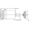Danfoss Hydraulikmotor OMM20 20cc rev med 16mm Cylindrisk Aksel