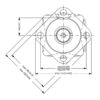 Trale Hydraulikmotor OMS315 315cc rev med 32mm Cylindrisk Aksel