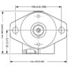 Trale Hydraulikmotor OMR80 80cc rev med 25mm Cylindrisk Aksel