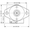 Trale Hydraulikmotor OMP100 100cc rev med 25mm Cylindrisk Aksel