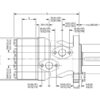 Trale Hydraulikmotor OMH400 400cc rev med 32mm Cylindrisk Aksel