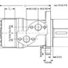 Trale Hydraulikmotor OMP80 80cc rev med 25mm Cylindrisk Aksel