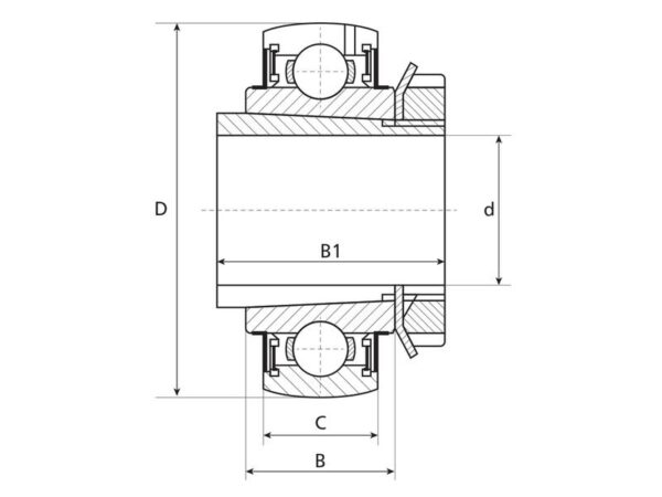 NTN SNR Y-leje (UK211)