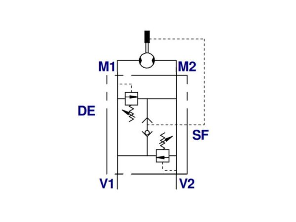 139555_pic11 MARCHESINI OMP, OMR Line ventil dual cross OMP/OMR Danfoss 1/2'' BSP (60 L/min Flowhastighed)