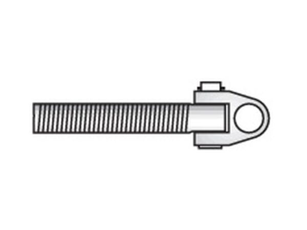 Drejeled Topstang (ende) - Kat.2 (Ø25mm) - Gevind: M36 x 3 - Venstre