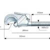 Topstangsende (krog) - Kat. 3 (Ø32mm), Gevind: M30 x 3.50 - Right Hand Thread