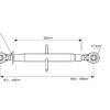 Topstang HD (mekanisk) (Kat.2/2 (Ø25/25mm)) Kugle og Kugle, M36 x 3, Min. længde: 440mm.