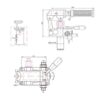 Håndpumpe (hydraulisk) - Double Acting, Fortrængning cm³: 12CC, Tank Capacity litres: 5 liter