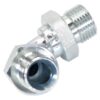 Hydraulikadapter 1/2'' BSP Han x 1/2'' BSP Han 90° Bøjning