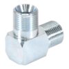 Hydraulikadapter 1/2'' BSP Han x 1/2'' BSP Han 90° Kompakt udstødningsbøjning