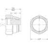 Hydraulikadapter 3/4'' BSP Drejeligt endestykke