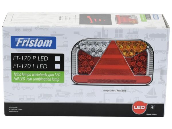 LED Baglygte, Funktion: 7, Lys, bremselys, blinklys, tågelys, baklys, nummerpladelys, refleks, Venstre, 12-36V