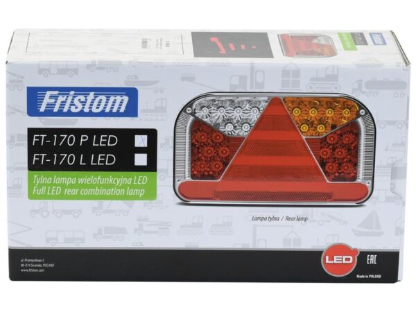 LED Baglygte, Funktion: 7, Lys, bremselys, blinklys, tågelys, baklys, nummerpladelys, refleks, Højre, 12-36V
