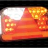 LED Baglygte, Funktion: 7, Lys, bremselys, blinklys, tågelys, baklys, nummerpladelys, refleks, Højre, 12-36V