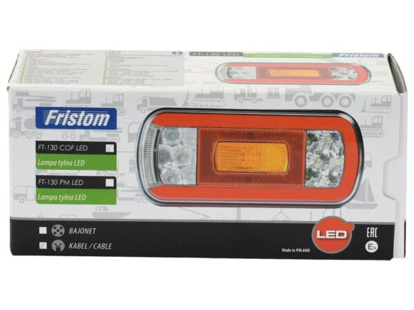 LED Baglygte, Funktion: 6, Lys, bremselys, blinklys, baklys, nummerpladelys, refleks, Højre/Venstre, 12-24V