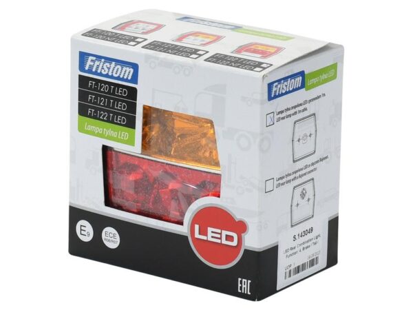 LED Baglygte, Funktion: 4, Lys, bremselys, blinklys, nummerpladelys, Højre/Venstre, 12-36V