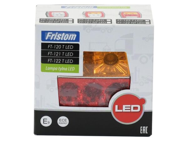 LED Baglygte, Funktion: 4, Lys, bremselys, blinklys, nummerpladelys, Højre/Venstre, 12-36V