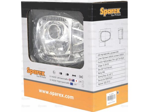 143234_pic8 LED Forlygte LED, Interference: kl. 3, Venstre (Højre dip), 1200 - 1290 lm, 10-30V